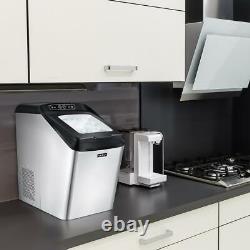 NutriChef Countertop Ice Maker Machine Countertop with Ice Scoop & Basket