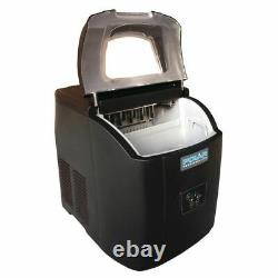 Polar Counter Top Ice Maker 10kg Output 380X305X380mm Black Manual Fill Machine