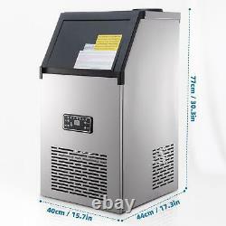 Portable Countertop Ice Maker Machine 25lbs Ice Storage 132lbs/24H Home Bar