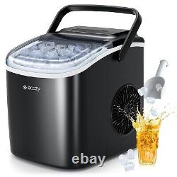 Portable Countertop Ice Maker Machine, 9 Ice Cubes in 6 Mins 2 Sizes of Ice Cube