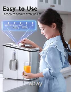 Portable Ice Maker, 26Lbs/24H Self-Cleaning Ice Maker Machine for Countertop, 9