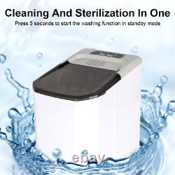 Portable Ice Maker Countertop Ice Maker Machine Self-Cleaning Function 12KG/24H