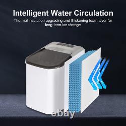 Portable Ice Maker Countertop Ice Maker Machine Self-Cleaning Function 12KG/24H