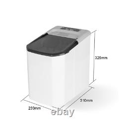 Portable Ice Maker Countertop Ice Maker Machine Self-Cleaning Function 12KG/24H