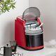 Portable Ice Maker Countertop Ice Maker Machine with Ice Scoop & Basket Red