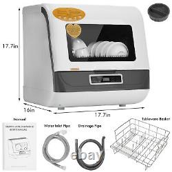 Portable Mini Countertop Dishwasher Home Table Dishwashing Machine 5 Programs UK