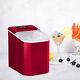 Red Ice Machine Portable Counter Top Home Ice Cube Maker for Home Kitchen UK