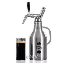Royal Brew Nitro Cold Brew Coffee Maker Machine Keg Growler Home Kegerator