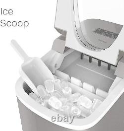 SMAD 9-Bullets Ice Cube Maker Machine Portable Counter Top Automatic ice Silver