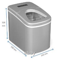 SMAD Electric Ice Cube Maker Machine Counter Top Fast Automatic 12kg/24H 2 Size