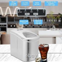 SMAD Ice Maker Machine Countertop Ice Cube Machines 12kg/ 24h Ready in 6 Mins