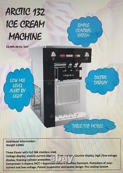 SOFT ICE CREAM MACHINES -Table-top Space saving Ozone friendly Gas installed