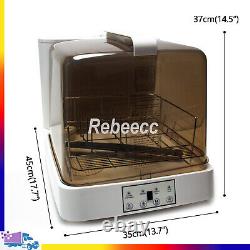 Singlehomie Dishwasher Mini Countertop Fuit Washing Machine with 4 Programs