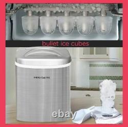 Small Ice Maker Nugget Pellet Countertop Bevarage Machine Stainless Portable New