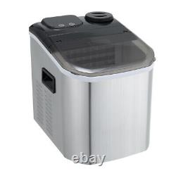Stainless Steel Ice Maker Commercial Machine Counter Top Cubes 220W Portable New