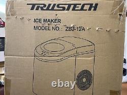 TRUSTECH Ice Maker Machine for Countertop, Automatic Ice Makers Black