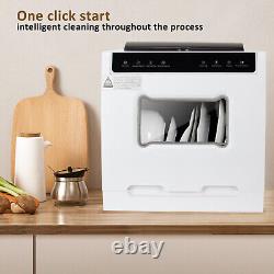 Tabletop Dishwasher Mini Countertop Dishwasher with Machine with 6 Programmes