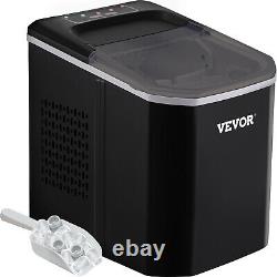 VEVOR 26 Ibs Ice Cube Maker Automatic Machine ABS Shell 1.4L Water Tank Bar