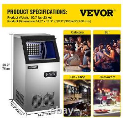 VEVOR 50kg/24H Commercial Ice Maker Ice Cube Machine 32pcs Bar Club Ice Tray