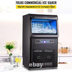VEVOR 70LB Countertop Cube Ice Machine Maker 35KG Ice Freezer for Home Bar 350W