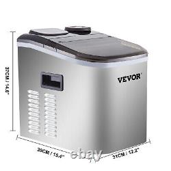 VEVOR Commercial Ice Cube Maker Machine Countertop 40lbs withAuto Water Dispense