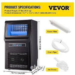 VEVOR Countertop Ice Maker 70lbs/24H, 350W Automatic Portable Ice Machine
