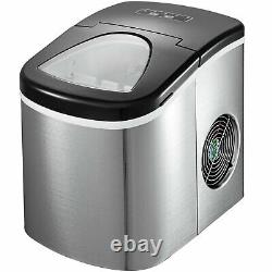 VEVOR Portable Ice Maker Machine Countertop 26LBS 2 Cube Size with Ice Scoop