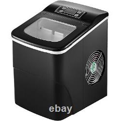 VEVOR Portable Ice Maker Machine Countertop 26LBS 2 Cube Size with Ice Scoop