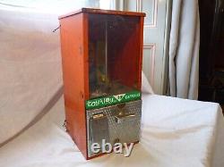 VINTAGE 1950s AMERICAN 10c TINPLATE TOY N JOY COUNTERTOP GUMBALL VENDING MACHINE