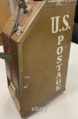 VINTAGE US Postmaster Inc. 3 Cent Postage Stamp Counter Top VENDING Machine