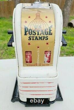 Vintage US POSTAGE STAMPS Vending Machine Counter Top Dime Nickel 2 & 3 Cent