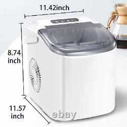 Xbeauty Ice Maker Countertop Ice Maker Machine with Handel 26Lbs/24H, 9 Ice Cube